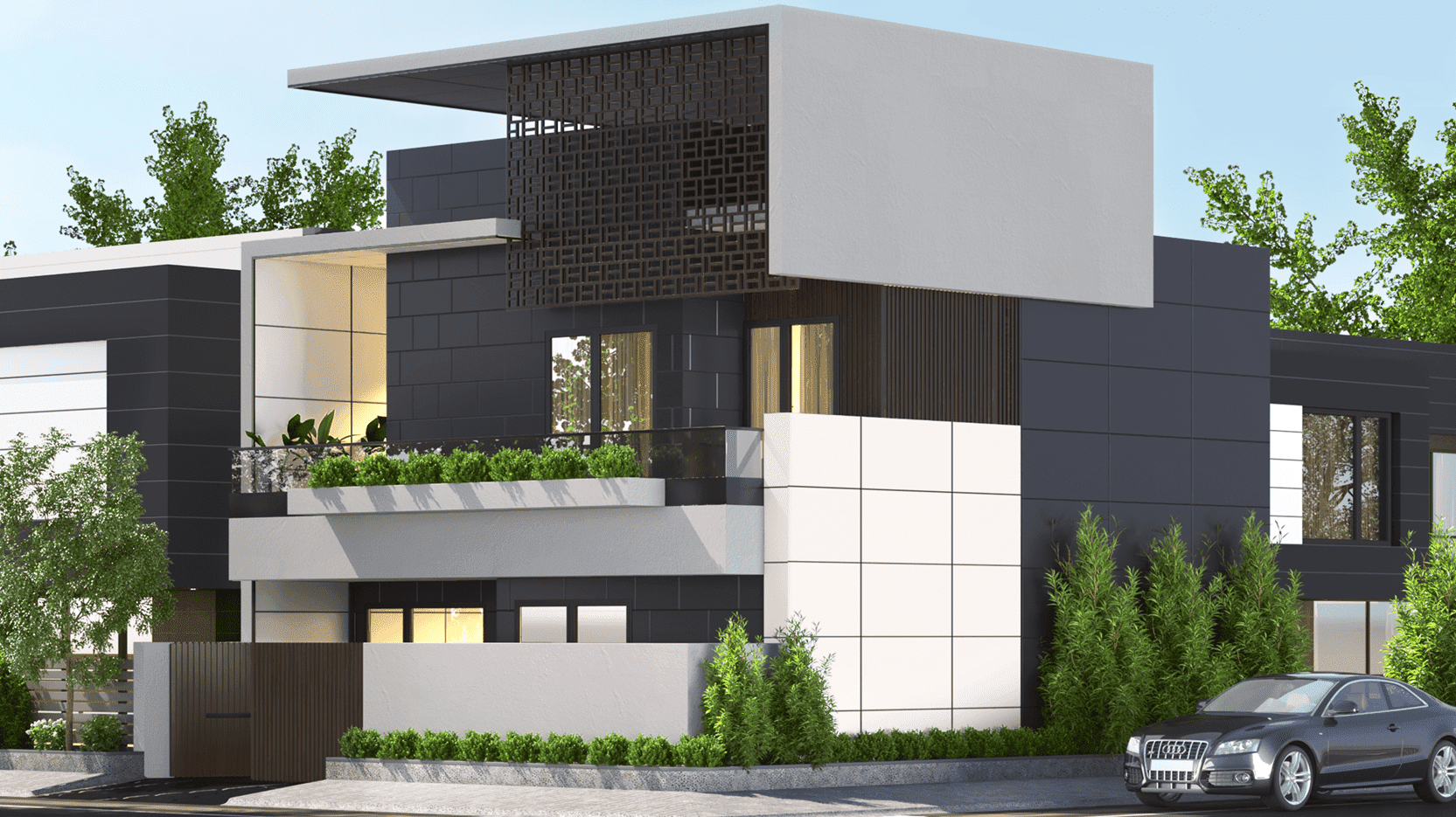 30402 Surreal White (SUD) finish exterior wall panel in India by Mikasa FX

