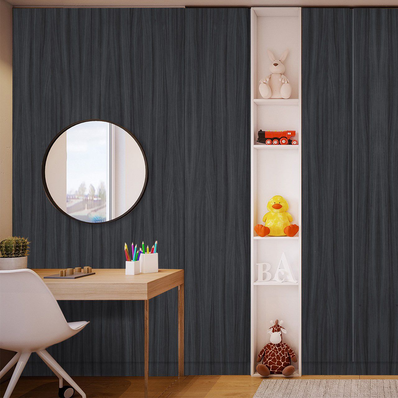 3033 Ashen Rosewood (BRS) decorative Laminates in India