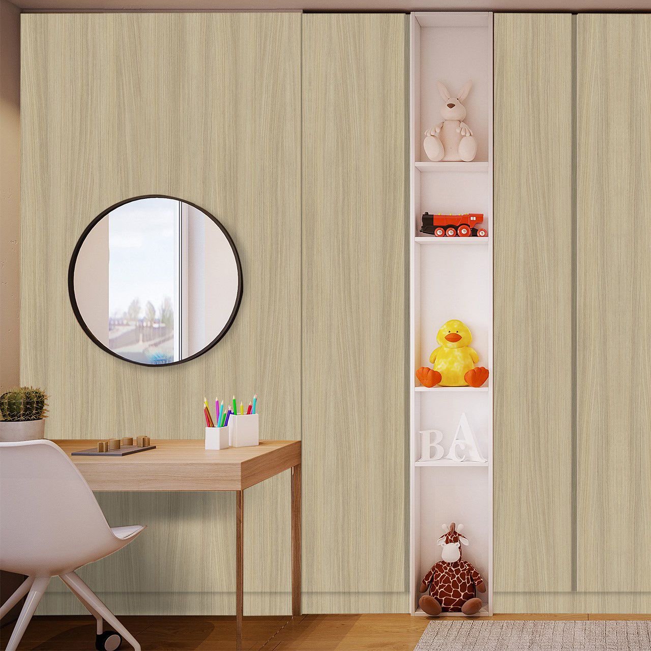 3256 Barista Oak (CFD) decorative Laminates in India