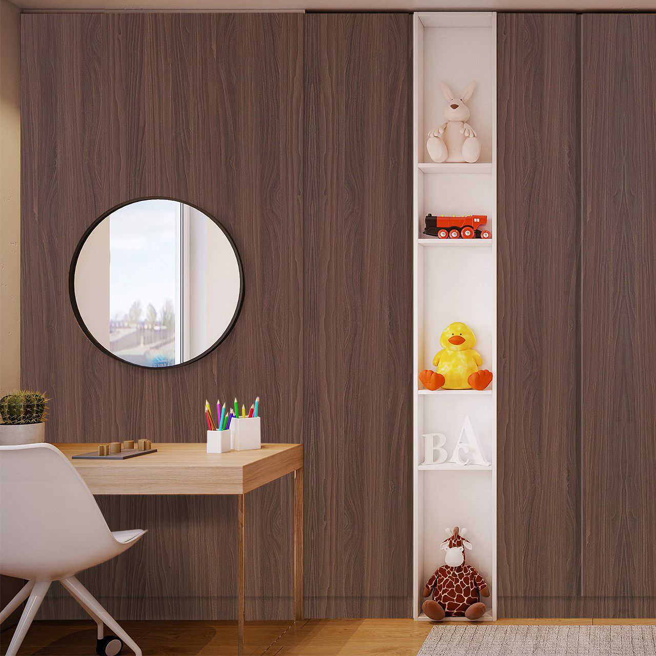 3295 Brunette Walnut (SUD) decorative Laminates in India