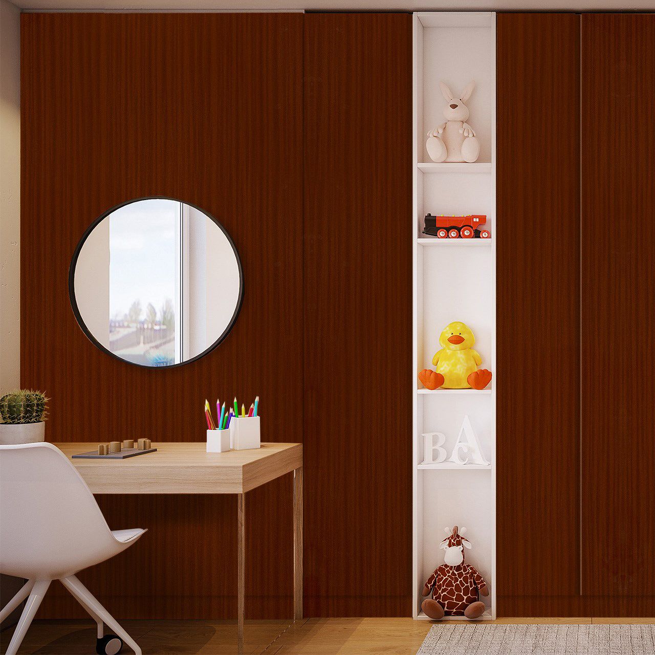 3355 Sapele Exotic (NGL) decorative Laminates in India