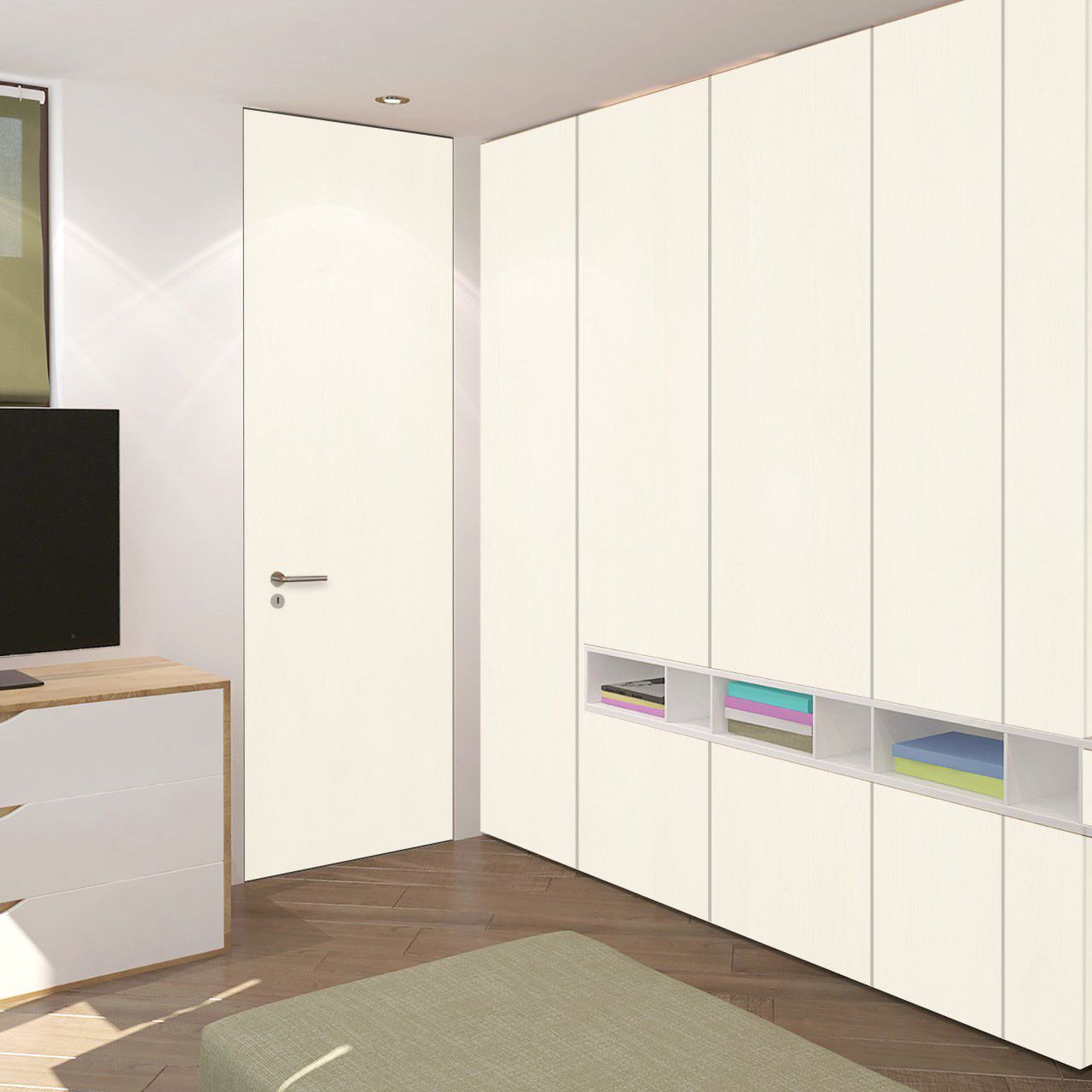 3504 Simply White (SUD) decorative Laminates in India