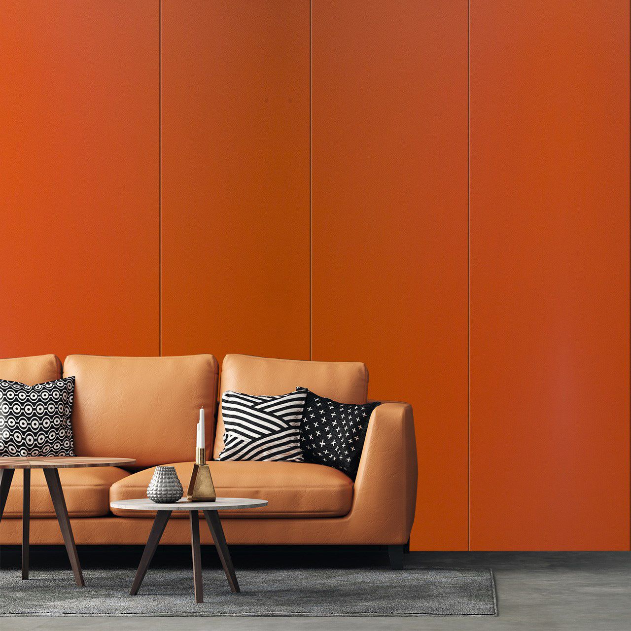 3614 Orange Shorbet (SUD) decorative Laminate sheets in India
