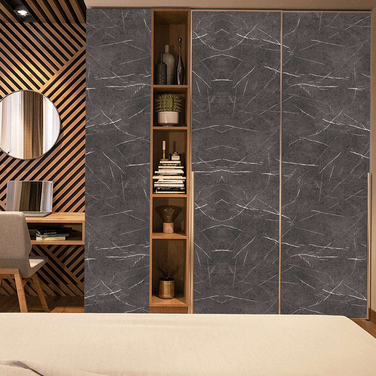 3744 Pietra-Cave Grey (NGL) decorative Laminates in India