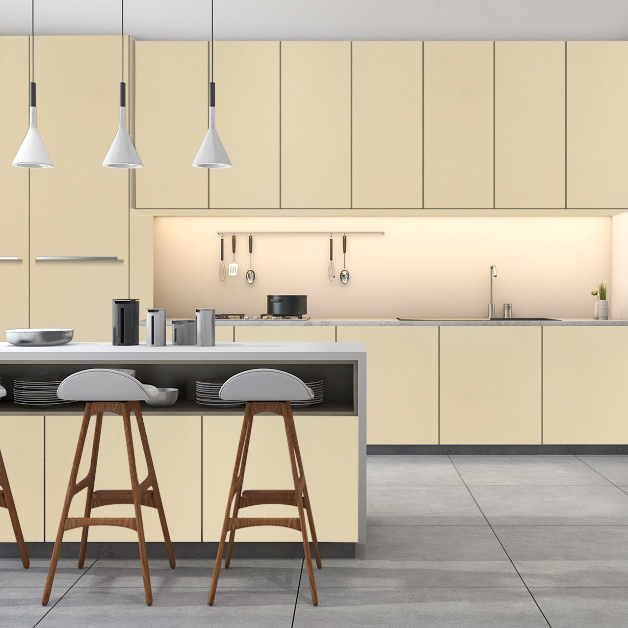 3512 Creme (SUD) Laminate sheets