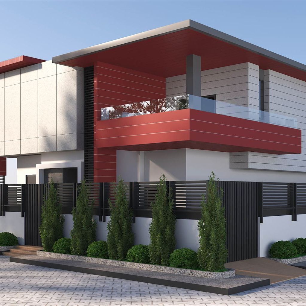 30407 Coral Red (SUD) exterior wall panels