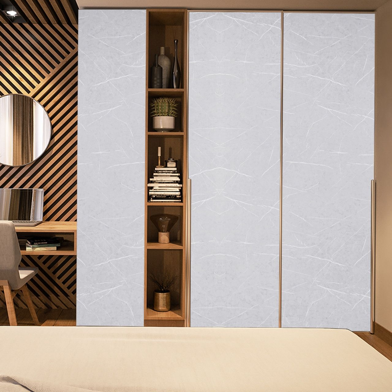 3741 Pietra-Moon White (NGL) decorative Laminates in India